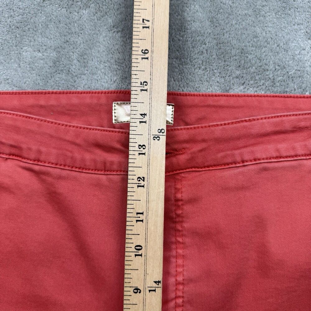 Kut from the Kloth Jeans Womens 22W Orange Reese Fab Ab Ankle Straight Distress - Picture 6 of 9